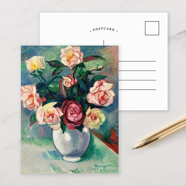 Bouquet of Roses | Henri Manguin Postcard (Creator Uploaded)