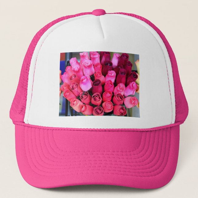 bouquet of roses pink hat (Front)