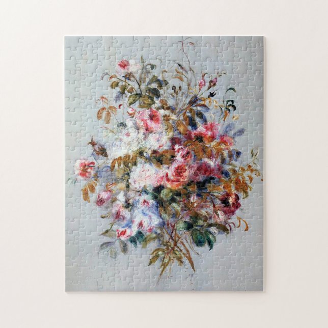 Bouquet of Roses, Renoir Jigsaw Puzzle (Vertical)