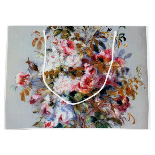 Bouquet of Roses, Renoir Large Gift Bag