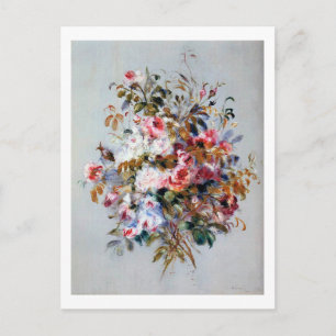 Bouquet of Roses, Renoir Postcard