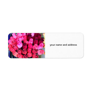 bouquet of roses return address labels