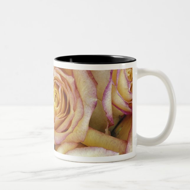 Bouquet of roses Two-Tone coffee mug (Right)