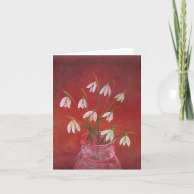 Bouquet of Snowdrops   Card (Front)