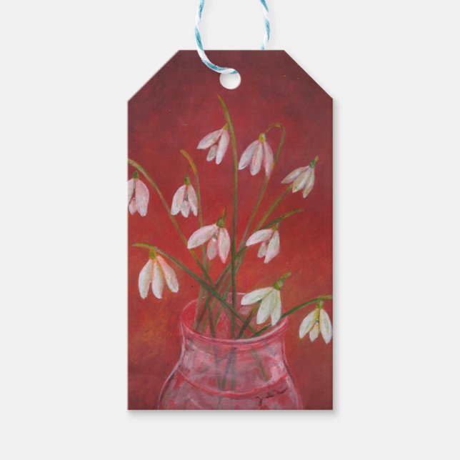 Bouquet of Snowdrops  Gift Tags (Front)