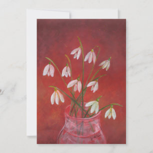 Bouquet of Snowdrops Holiday Card