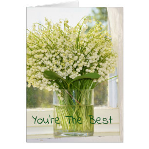 Bouquet of spring flowers lilies of the valley