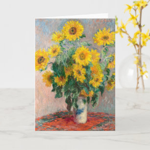 Bouquet of Sunflowers by Claude Monet Card