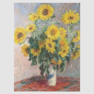 Bouquet of Sunflowers by Claude Monet Classic Tissue Paper