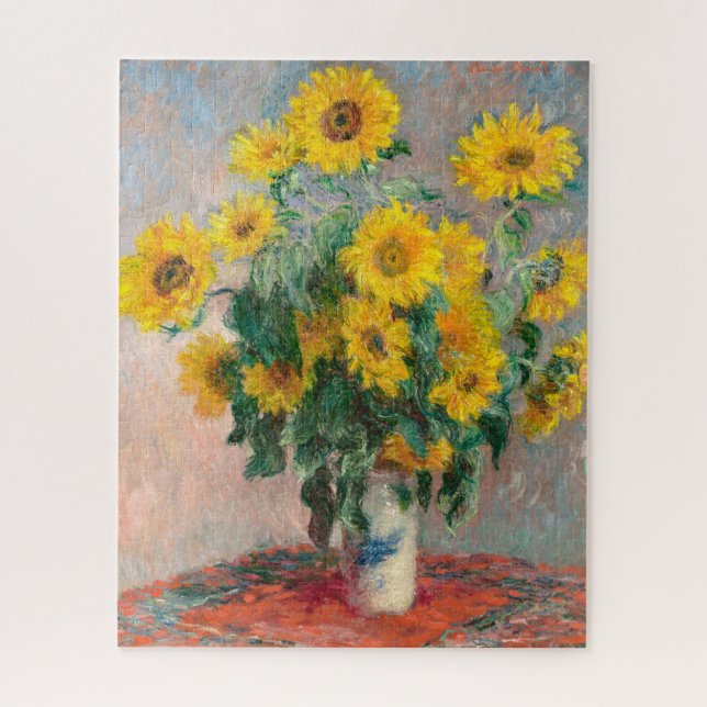 Bouquet of Sunflowers by Claude Monet Jigsaw Puzzle (Vertical)
