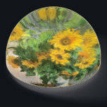 Bouquet of Sunflowers by Claude Monet Paperweight<br><div class="desc">This glass paperweight features the painting "Bouquet of Sunflowers" by Claude Monet.</div>