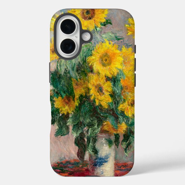 Bouquet of Sunflowers by Monet Impressionist Case-Mate iPhone Case (Back)