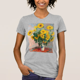 Bouquet of Sunflowers by Monet Impressionist T-Shirt