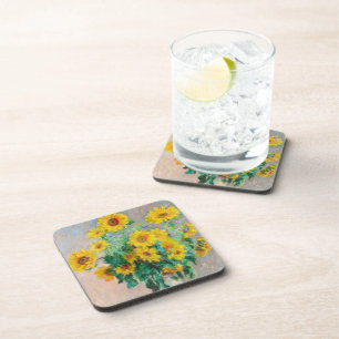 Bouquet of Sunflowers Claude Monet Coaster