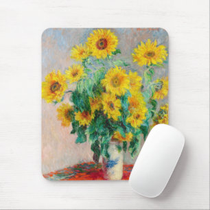Bouquet of Sunflowers Claude Monet Mouse Pad