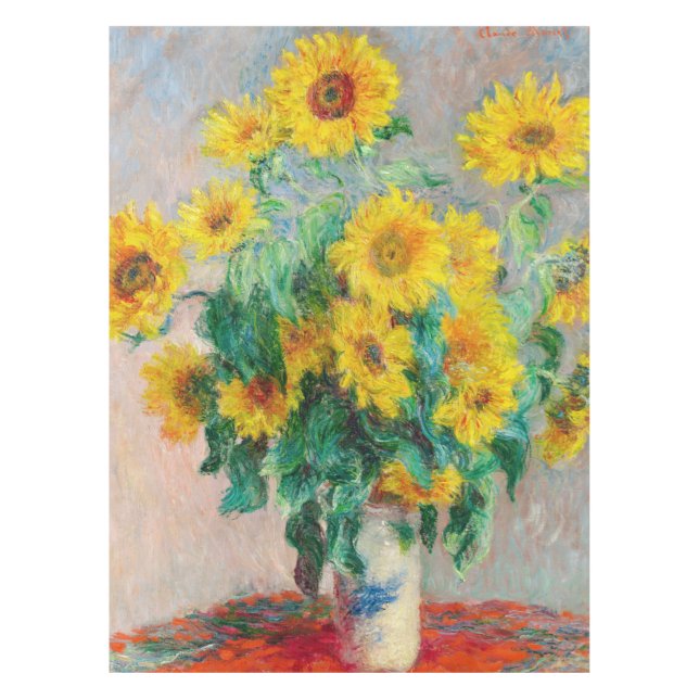 Bouquet of Sunflowers Claude Monet    Tablecloth (Front)