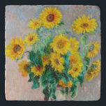 Bouquet of Sunflowers Claude Monet    Trivet<br><div class="desc">Bouquet of Sunflowers. Claude Monet. 1881. Reproduction of famous works of art  images in the public domain.</div>