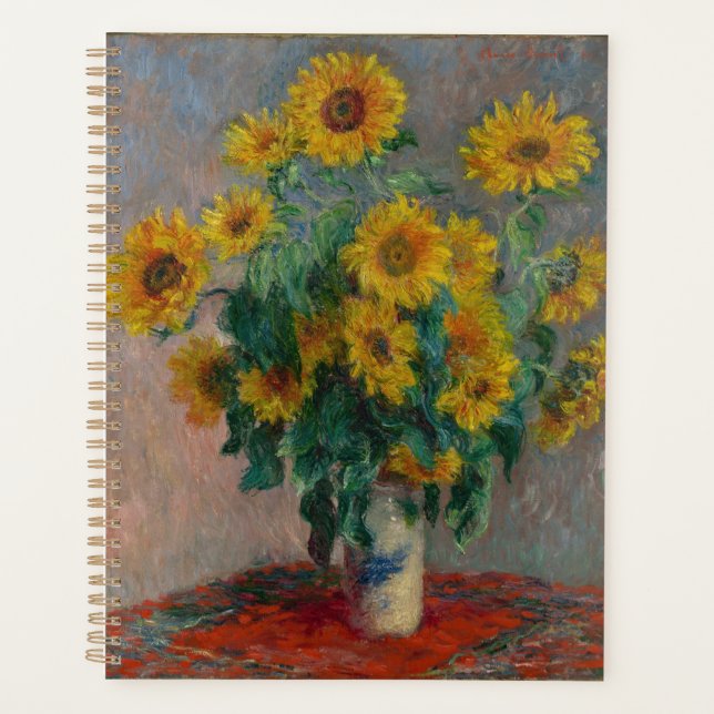 Bouquet of Sunflowers Monet Planner (Front)
