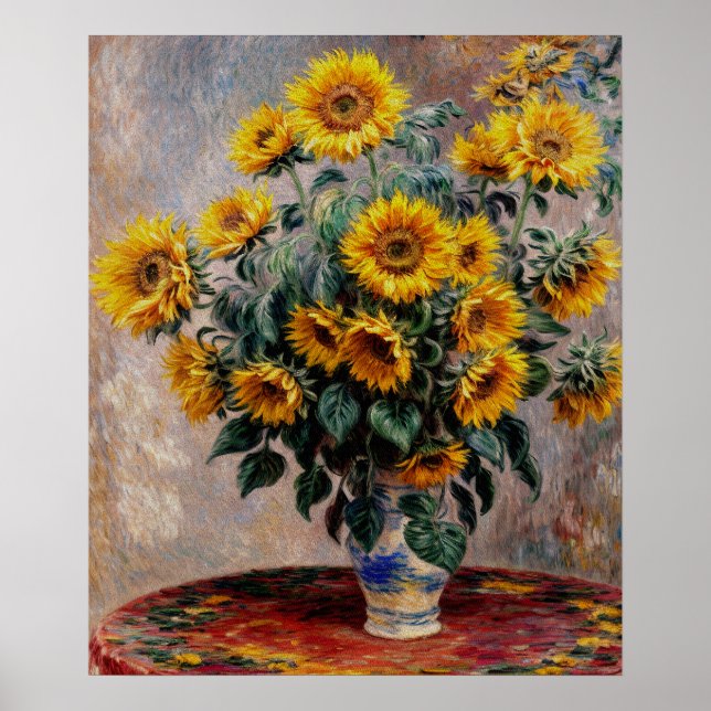Bouquet of Sunflowers Poster (Front)