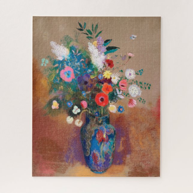 Bouquet Of Wild Field Flowers - Odilon Redon Jigsaw Puzzle (Vertical)