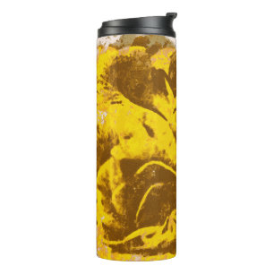 Bouquet of Yellow Roses Watercolor Thermal Tumbler
