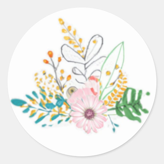 Bouquet Sticker  (Front)