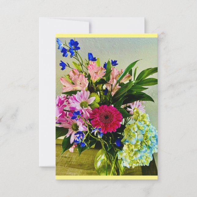 Bouquet Thank You Note Card (Front)