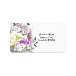 Bouquet Variety Floral Address Label