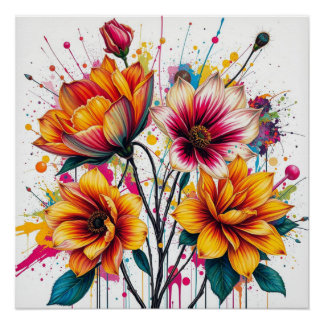 bouquet wall art