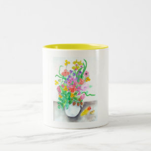 Bouquet watercolor flowers Mug by ORDesigns.