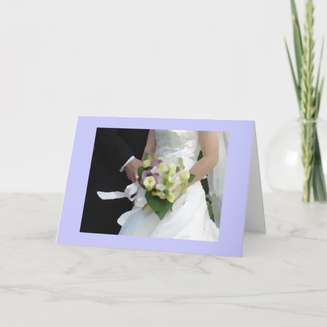 bouquet watercolor thank you card (Front)