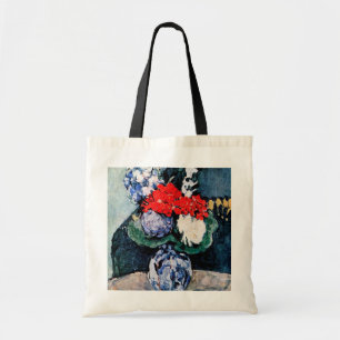 Bouquet with Little Delft, Paul Cezanne Tote Bag