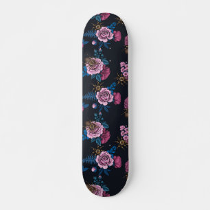 Bouquets and tarantula 2 skateboard
