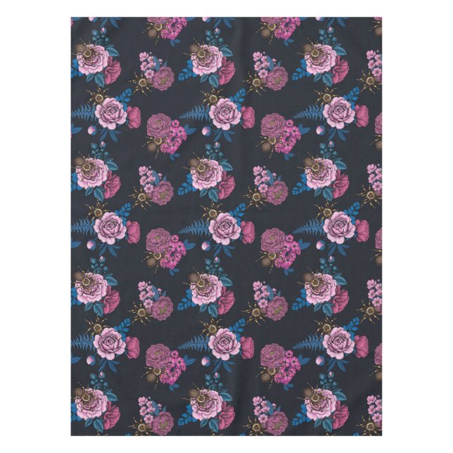 Bouquets and tarantula 2 tablecloth (Front)
