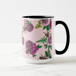 Bouquets and tarantula mug