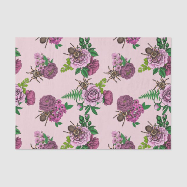 Bouquets and tarantula tissue paper (Front)