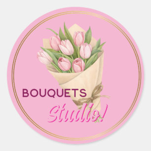 Bouquets business logo Sticker