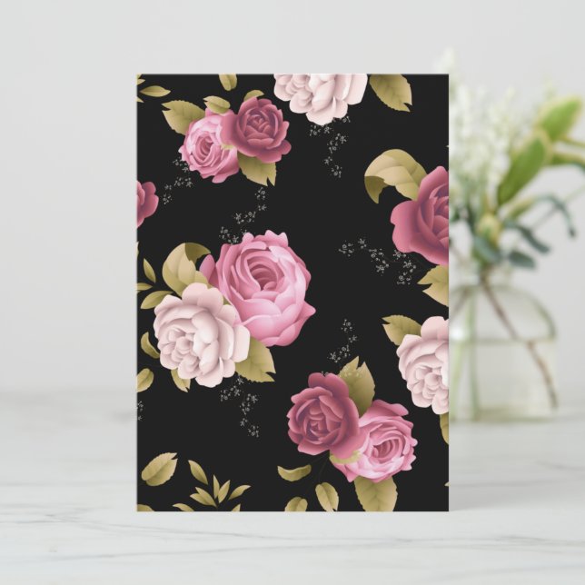 Bouquets of Roses 3 Card (Standing Front)