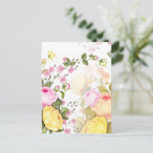 Bouquets of Roses 4 Holiday Postcard