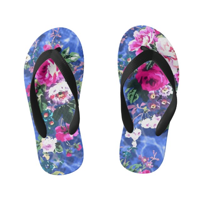Bouquets with roses kid's thongs (Footbed)