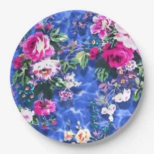 Bouquets with roses paper plate
