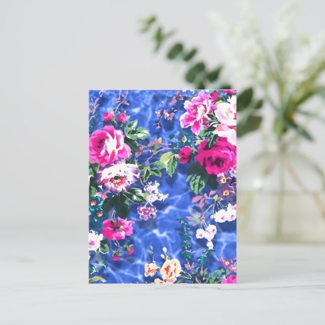 Bouquets with roses postcard (Standing Front)