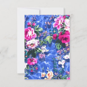 Bouquets with roses thank you card