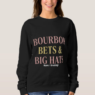 Bourbon Bets & Big Hats Retro Social Club Horse Sweatshirt
