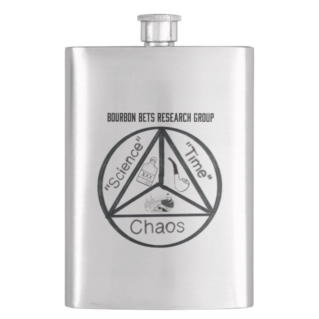 Bourbon Bets Research Group Flask (Front)