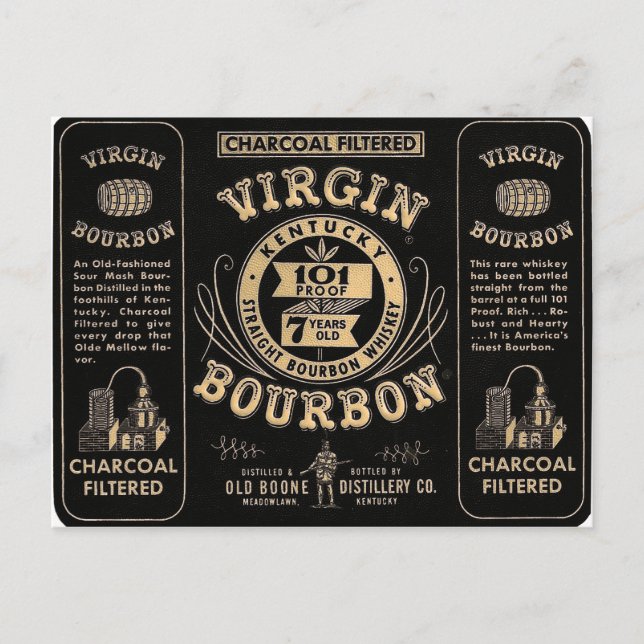 Bourbon commercial postcard (Front)