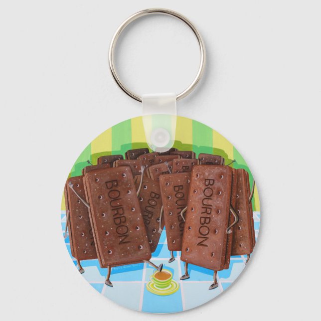 Bourbon Cream Tea Key Ring (Front)