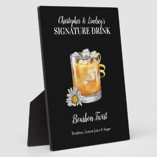 Bourbon Drink • PERSONALIZE this Signature Drink Plaque