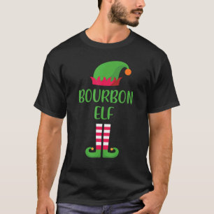 Bourbon Elf Christmas Family Matching Group Xmas T-Shirt