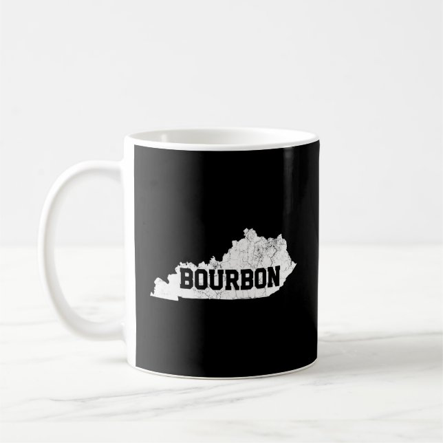 Bourbon Kentucky Whiskey Drinking S Coffee Mug (Left)
